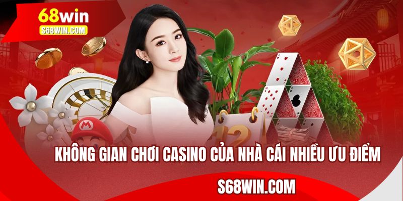 Không gian chơi Casino của nhà cái nhiều ưu điểm